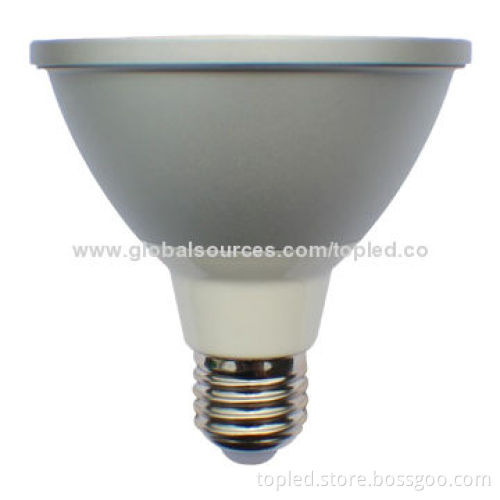High efficiency waterproof dimmable 10W PAR30 LED E27 bulb with COB solution